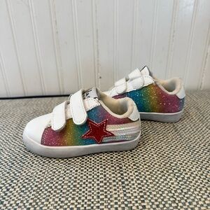 Rainbow ombre Velcro toddler sneakers- Lola and the Boys!
